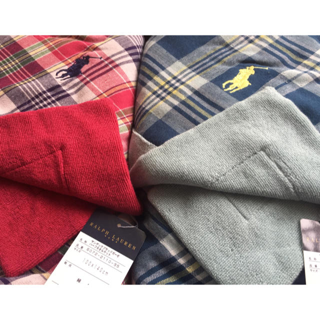 Ralph Lauren - 未使用☆ラルフローレン ハーフ タオルケット Ralph Lauren - 未使用☆ラルフローレン ハーフ タオルケット