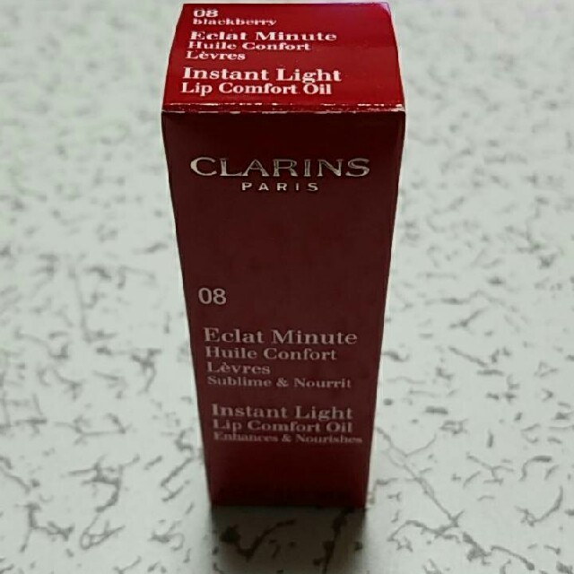 CLARINS(クラランス)のクラランス☆コンフォート リップオイル 08 ブラックベリー 限定 コスメ/美容のスキンケア/基礎化粧品(リップケア/リップクリーム)の商品写真