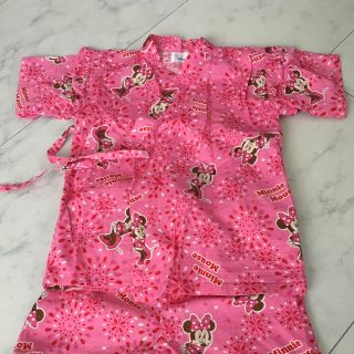 美品♡浴衣甚平☆ミニーマウス 120(甚平/浴衣)