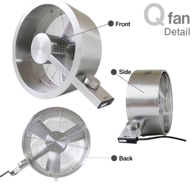 ★パンにぎり様★ Stadler Form Q-fanステンレスサーキュレーター スマホ/家電/カメラの冷暖房/空調(サーキュレーター)の商品写真