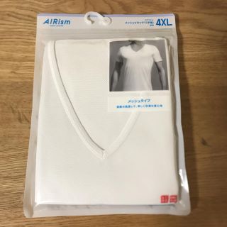 ユニクロ(UNIQLO)のUNIQLO AIRism メンズ メッシュVネック(Tシャツ/カットソー(半袖/袖なし))