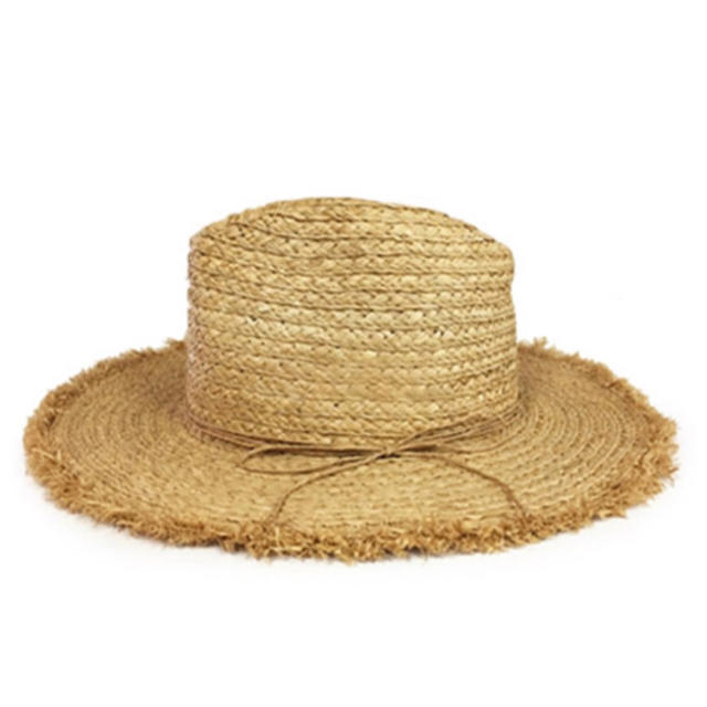 ZARA(ザラ)のフリンジ中折れハット レディースの帽子(麦わら帽子/ストローハット)の商品写真