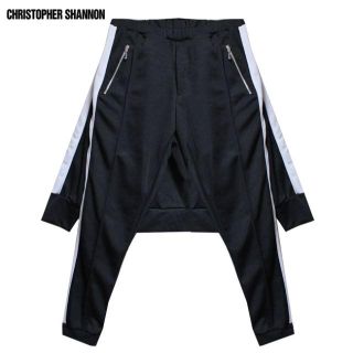 ラフシモンズ(RAF SIMONS)の新古品CHRISTOPHER SHANNONレイヤードサルエルジャージパンツS(サルエルパンツ)