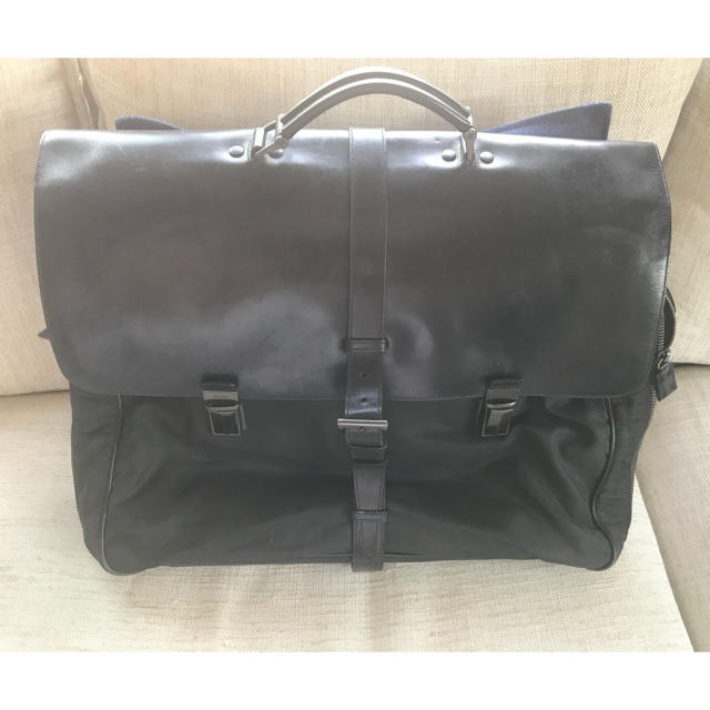 プラダ PRADA ビジネス トラベル バッグ ナイロン×レザー プラダ PRADA ビジネス トラベル バッグ ナイロン×レザー