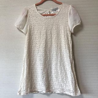 シマムラ(しまむら)のレース♡ミニワンピ、半袖カットソー(ミニワンピース)