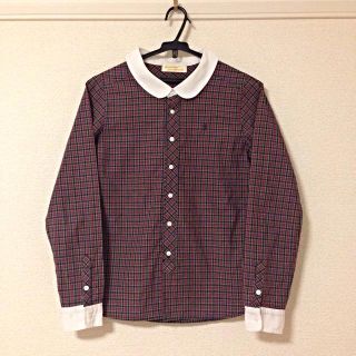 ダブルクローゼット(w closet)のWcloset クレリックチェックシャツ(シャツ/ブラウス(長袖/七分))