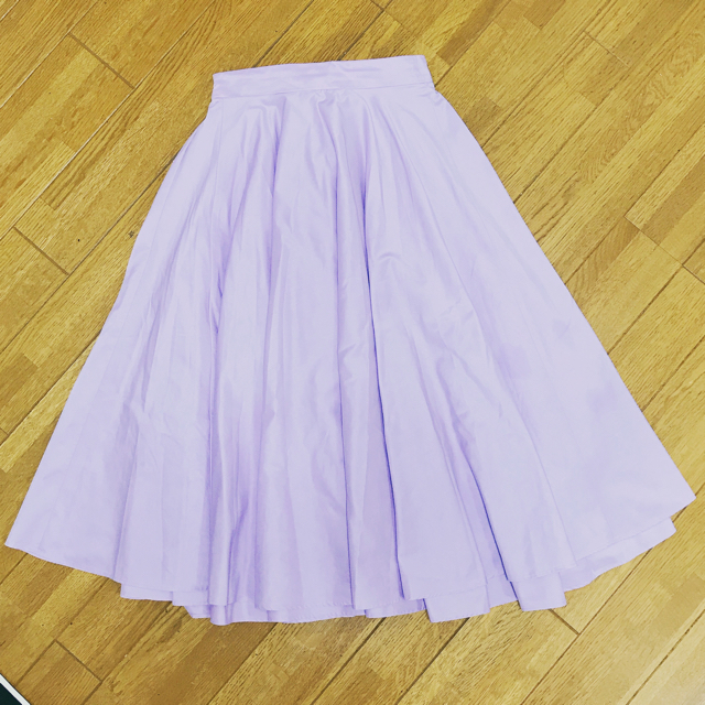SNIDEL(スナイデル)のsnidel パープルフレアスカート レディースのスカート(ひざ丈スカート)の商品写真