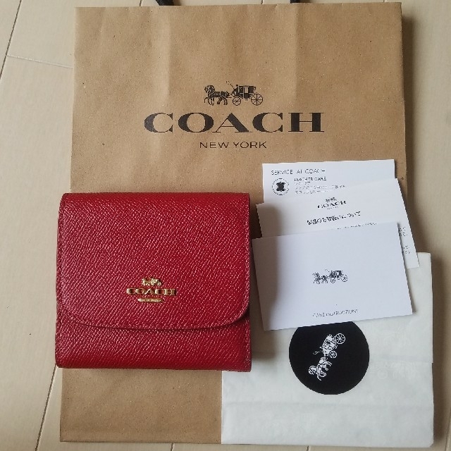 COACH - はっさく　COACH　ミニウォレット新品　赤