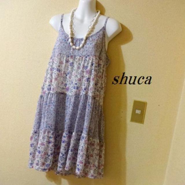 shuca(シュカ)のshucaシュカ♡シフォン花柄チュニックワンピース レディースのワンピース(その他)の商品写真