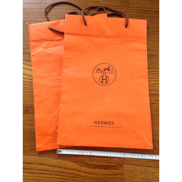 Hermes エルメス ショッパー 紙袋 オレンジ 茶色 手提げの通販 By Furirun S Shop エルメスならラクマ