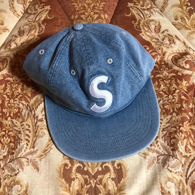 supreme Chambray S Logo 6-Panel  cap