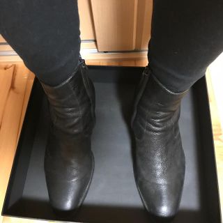 サンローラン(Saint Laurent)の即決4万円です。SAINT LAURENT シグネチャブーツ ヒール4cm(ブーツ)