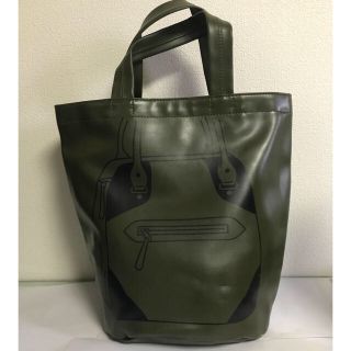 コムデギャルソン(COMME des GARCONS)の【中古】コム・デ・ギャルソン トートバッグ カーキ PVC カバン ユニセックス(トートバッグ)