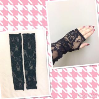 ♡新品♡総レース グローブ 指穴アリ(手袋)