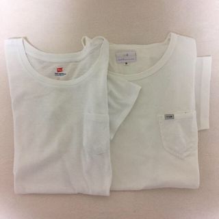 アースミュージックアンドエコロジー(earth music & ecology)のearth ×Hanes   earth×lee  白Ｔシャツ 2枚組(Tシャツ(半袖/袖なし))