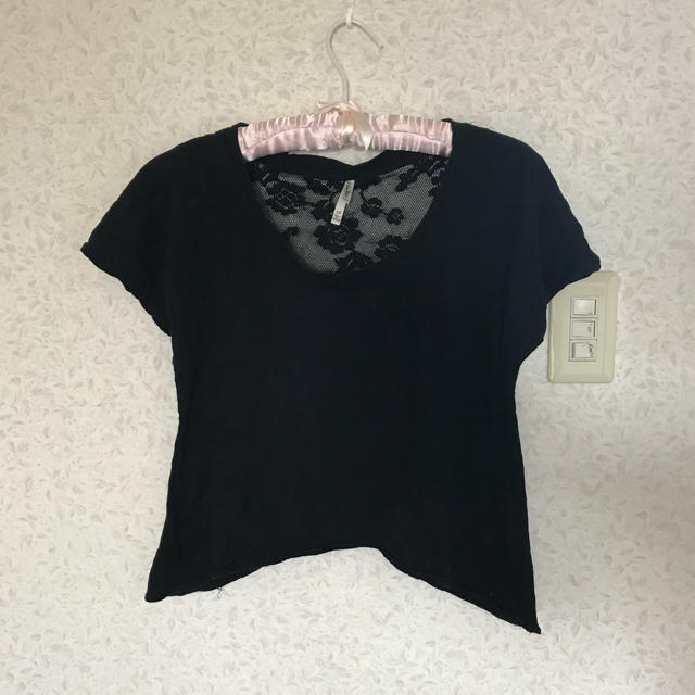 FOREVER 21(フォーエバートゥエンティーワン)のTシャツ レース 黒 レディースのトップス(Tシャツ(半袖/袖なし))の商品写真