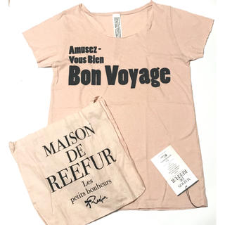 メゾンドリーファー(Maison de Reefur)の未使用新品タグ付メゾンドリーファー Tシャツ ピンク ショッパー付(Tシャツ(半袖/袖なし))