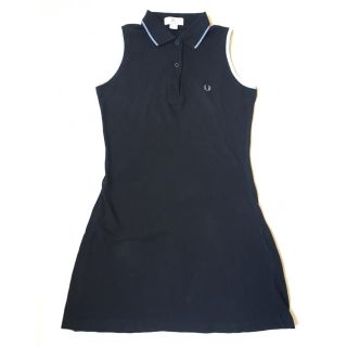 フレッドペリー(FRED PERRY)の【Fred Perry】ミニ丈 黒のポロワンピース(ミニワンピース)