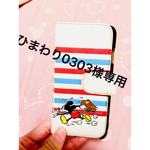 Disney(ディズニー)のミッキーミニーのマリン風スマホカバー スマホ/家電/カメラのスマホアクセサリー(iPhoneケース)の商品写真