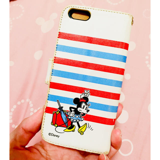 Disney(ディズニー)のミッキーミニーのマリン風スマホカバー スマホ/家電/カメラのスマホアクセサリー(iPhoneケース)の商品写真