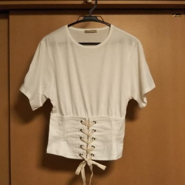 ZARA(ザラ)のZARA コルセットTシャツ Sサイズ レディースのトップス(Tシャツ(半袖/袖なし))の商品写真