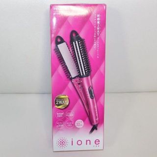 テスコム(TESCOM)の新品・未使用・未開封　ione マイナスイオン２WAYブラシ ヘアーアイロン(ヘアアイロン)