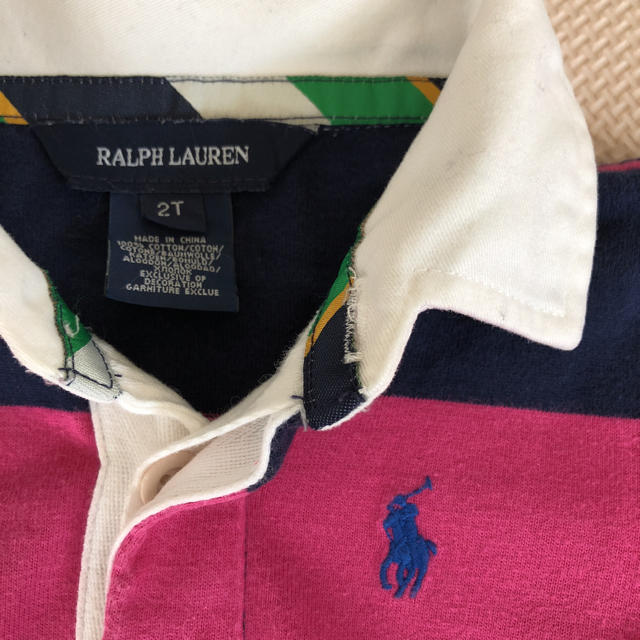 Ralph Lauren(ラルフローレン)の値下げ＞＞＞★美品★  ラルフローレン  ワンピースポロシャツ キッズ/ベビー/マタニティのキッズ服女の子用(90cm~)(ワンピース)の商品写真