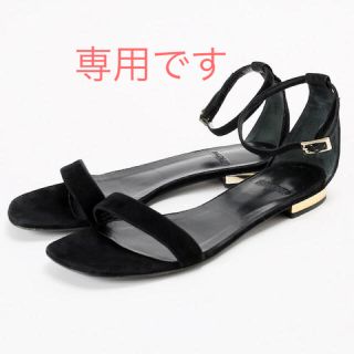 ドゥーズィエムクラス(DEUXIEME CLASSE)の【専用です】未使用  BALDAN STRAP SANDAL 黒 35 (サンダル)