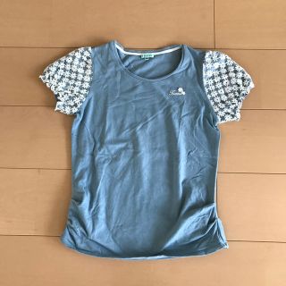 トッカ(TOCCA)のTOCCAトッカ❤︎水色 お花レース カットソー(Tシャツ/カットソー)