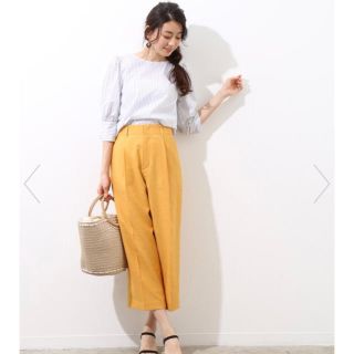 ロペ(ROPE’)の麻見えするパンツ ショコラ様専用(クロップドパンツ)