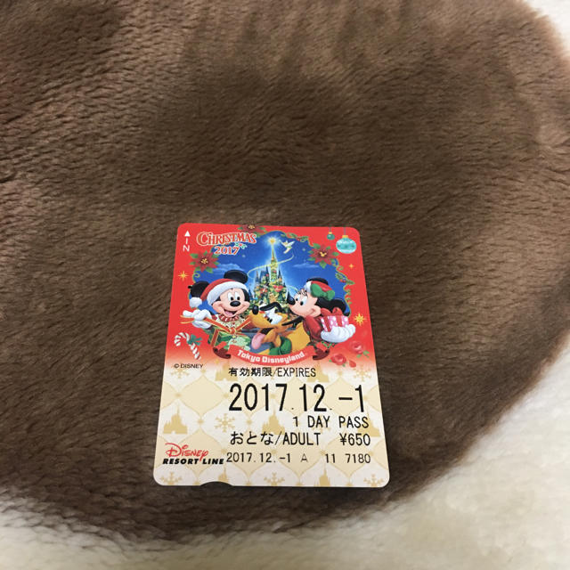 Disney(ディズニー)のディズニーリゾートライン フリーパス 2017年クリスマス 値下げ交渉可 チケットの乗車券/交通券(鉄道乗車券)の商品写真