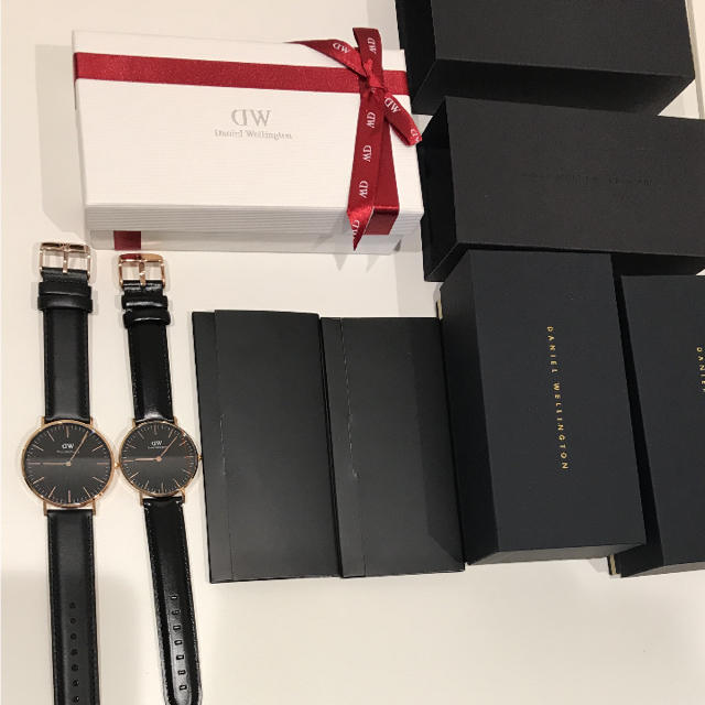 Daniel Wellington(ダニエルウェリントン)のダニエルウェリントン  ペア  ウォッチ  新品未使用  ギフトボックス レディースのファッション小物(腕時計)の商品写真