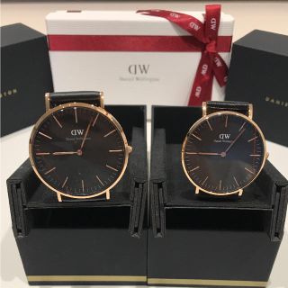 ダニエルウェリントン(Daniel Wellington)のダニエルウェリントン  ペア  ウォッチ  新品未使用  ギフトボックス(腕時計)