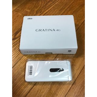 キョウセラ(京セラ)の新品  KYF31  白 本体 GRATINA 4G au グラティーナ(携帯電話本体)