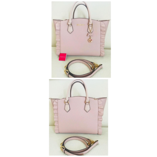 Samantha Vega(サマンサベガ)の美品 サマンサベガ フラッター 大 ピンク レディースのバッグ(ショルダーバッグ)の商品写真