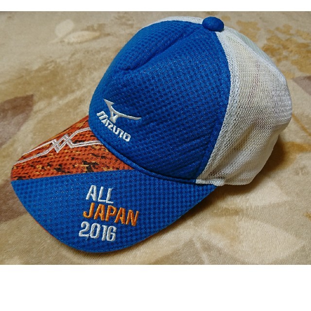 MIZUNO(ミズノ)のMIZUNOキャップ  ALL  JAPAN 2016  値下げ致します！ スポーツ/アウトドアのテニス(その他)の商品写真