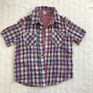 ギャップキッズ(GAP Kids)のGap kids 半袖 チェックシャツ 110cm(ブラウス)