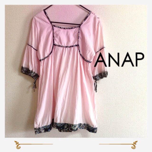 ANAP(アナップ)のANAP エスニックチュニック☆送料込み レディースのワンピース(ミニワンピース)の商品写真