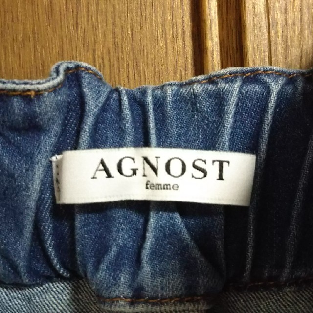 AGNOST(アグノスト)のAGNOST デニムワンピース  レディースのワンピース(ひざ丈ワンピース)の商品写真