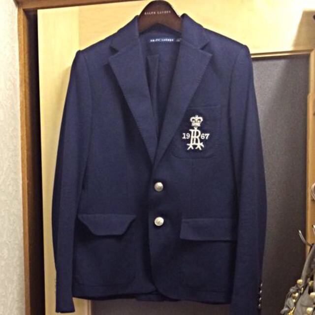 【セール】 ラルフローレンの紺ブレザー テーラードジャケット