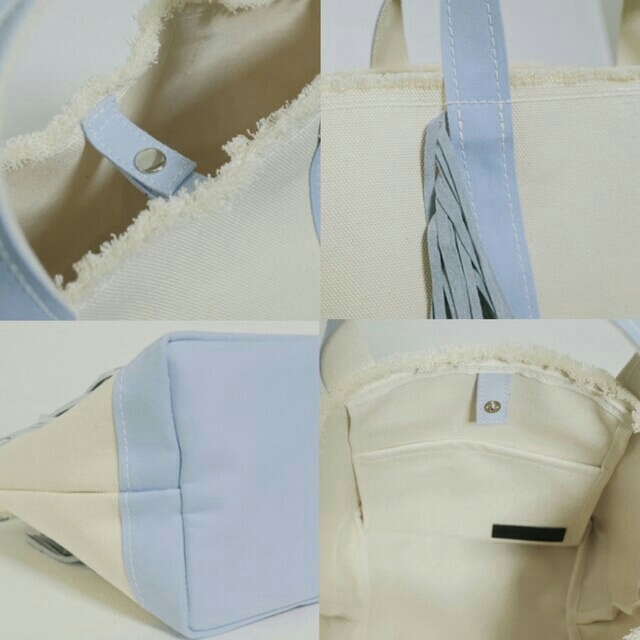 ayako  SideFringeToteBag[S]/ice blue レディースのバッグ(トートバッグ)の商品写真