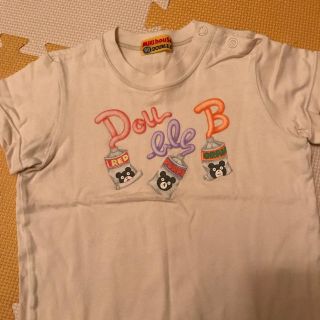 ダブルビー(DOUBLE.B)の値下げ！ダブルB ベージュTシャツ 90センチ(Tシャツ/カットソー)