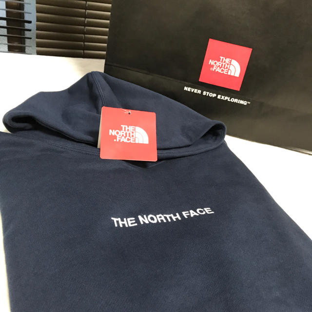 THE NORTH FACE(ザノースフェイス)の【ラスト1点！新品タグ付き】 THE NORTH FACE 刺繍ロゴパーカー メンズのトップス(パーカー)の商品写真