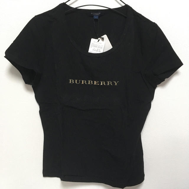 BURBERRY(バーバリー)のバーバリー ブラック Ｔシャツ レディースのトップス(Tシャツ(半袖/袖なし))の商品写真