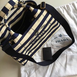 新品❤︎ PRADA カナパトート ボーダー