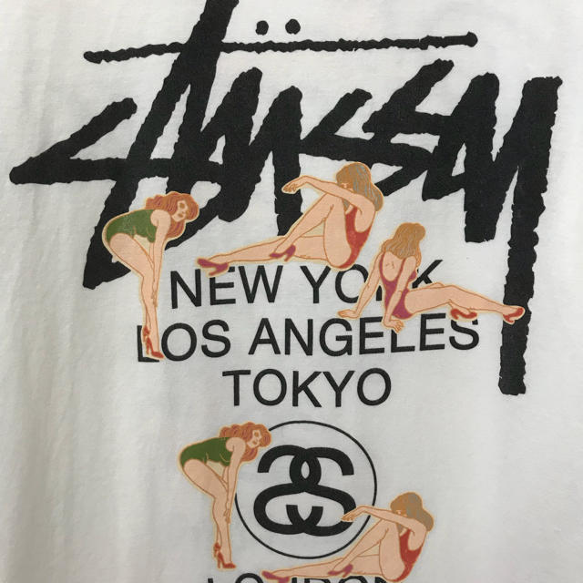 レア STUSSY バックプリント入ワールドツアーT