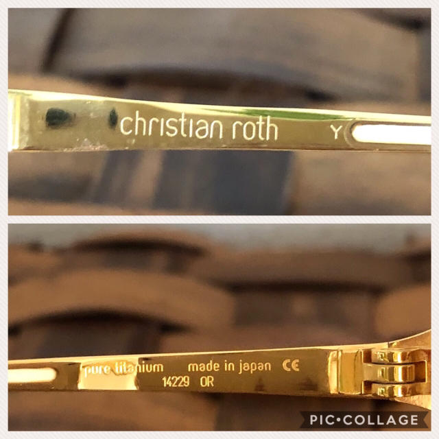 christian roth(クリスチャンロス)のChristian Roth  クリスチャンロス ／ サングラス オレンジ メンズのファッション小物(サングラス/メガネ)の商品写真