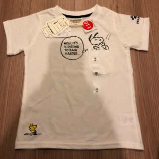 スヌーピー(SNOOPY)の本日限定値下げ★【新品・タグ付き】スヌーピー半袖 Tシャツ 110 ホワイト 白(Tシャツ/カットソー)