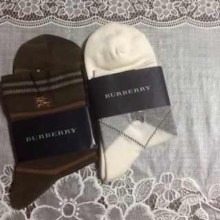 バーバリー(BURBERRY)の新品未使用  バーバリー 婦人ソックス 靴下  2点セット(ソックス)