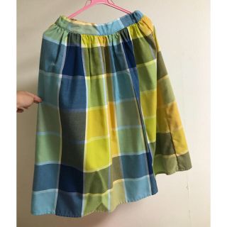 ドットアンドストライプスチャイルドウーマン(Dot&Stripes CHILDWOMAN)のchild woman チェック膝丈スカート(ひざ丈スカート)